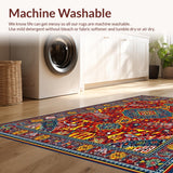 Eclectic Multicolor Textured Weave(Red)