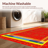 Energetic Cheerful Patterned Decor(Red)