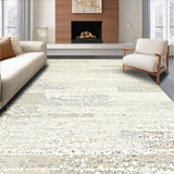 Boho Chic Area Ivory & Beige Speckled Stone(Beige)