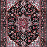 Modern Abstract Botanical Print(Black)