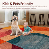 Multi Colored Entryway Non Slip(Red)