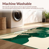 Stylish Minimalist Leafy Print(Green)