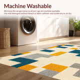 Stylish Space Design Non Slip Classroom Area Mat(Beige)