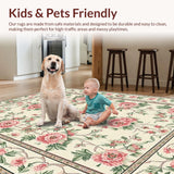 Whimsical Floral Tapestry Effect(Beige)