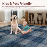 Artful Symmetrical Plaid Arrangement(Blue)