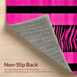 Eclectic Monochrome Animal Motif(Pink)