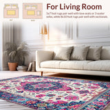 Vibrant Floral Medallion Motif(White)