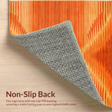 Shaggy Burnt Orange Dorm Room Area(Orange)