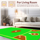 Youthful Colorful Baseball Design(Green)