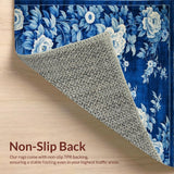 Contemporary Gray Floral(Blue)