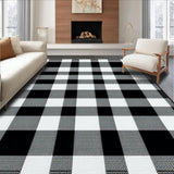Stylish Layered Check Design(Black)