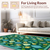 Chic Green Abstract Nature Motif(Green)