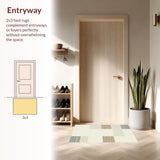 Minimalist Beige Chenille Style(Beige)