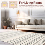 Sophisticated Monochrome Stripe Arrangement(Beige)