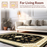 Rustic Gold Geometric Medallion Design(Black)