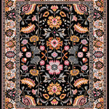 Contemporary Floral Symmetry Design(Black)