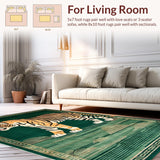 Artistic Ethnic Tiger Motif(Green)