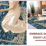 Chic Distressed Geometric Aesthetic(Blue)