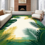 Vibrant Tropical Leaf Motif(Green)