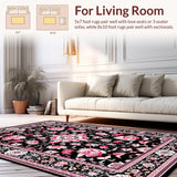 Vibrant Retro Floral Display(Black)