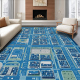 Charming Urban Map Aesthetic(Blue)
