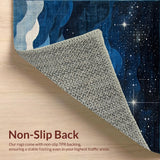 Lively Astronomical Patterned Accent(Blue)