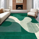 Modern Fluid Abstract Motif(Green)