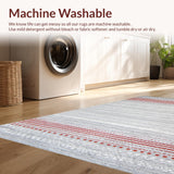 Stylish Red and Grey Lattice Arrangement(Gray)