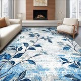 Charming Floral Ogee Motif(Blue)