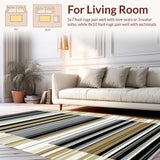Chic Dual Tone Linear Stripes(Black)