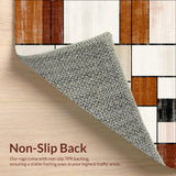 Modern Geometric Area Abstract Beige & Brown(Beige)
