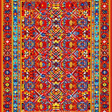 Artistic Contemporary Linear Arrangement(Red)