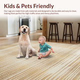 Artisanal Textured Linear Motif(Beige)