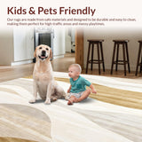 Abstract Wave Area for Modern Home Decor(Beige)