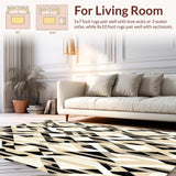 Modern Geometric With Interlocking Diamond in Neutral Hues(Beige)