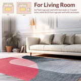 Modern Abstract Grey Pink Area(Pink)