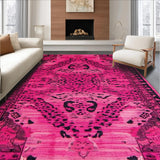 Playful Vintage Leopard Textile Style(Pink)