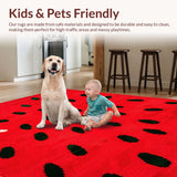 Sunny Fruit Fantasy Floor Covering(Red)