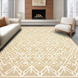 Diamond Trellis Indoor/ Area Boho Geometric Design(Beige)
