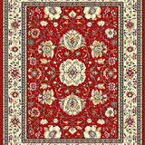 Rustic Red Geometric Composition(Red)