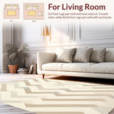 Modern Non Slip Kitchen Mats of Beige Area(Beige)