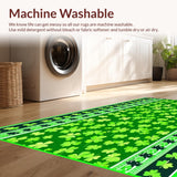 Modern Earthy Shamrock Aesthetic Mat(Green)