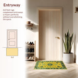 Chic Vintage Symmetrical Design(Yellow)