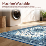 Chic Handcrafted Round Textile Art(Blue)