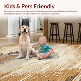 Playful Wildlife Motif Accent(Beige)