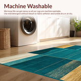 Modern Abstract Area Plush Design(Blue)