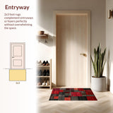 Vibrant Rustic Patchwork Aesthetic(Red)