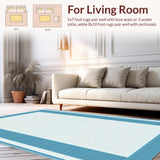 Minimalist Aqua Accented Design(White)