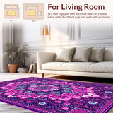 Serene Abstract Yoga Mat Visual(Purple)