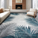 Elegant Tropical Leaf Motif(Blue)